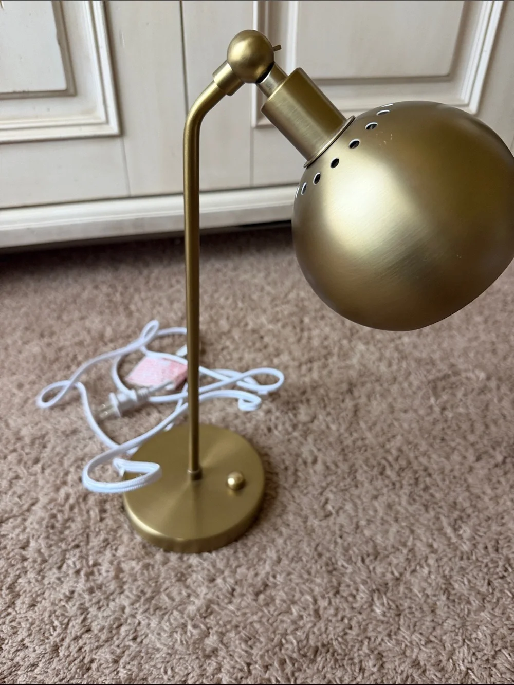 Pottery Barn Kids Gold Metal Adjustable Desk Lamp